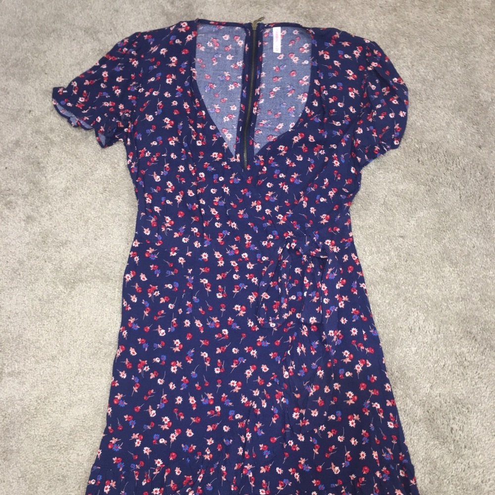 Blue Floral Dress